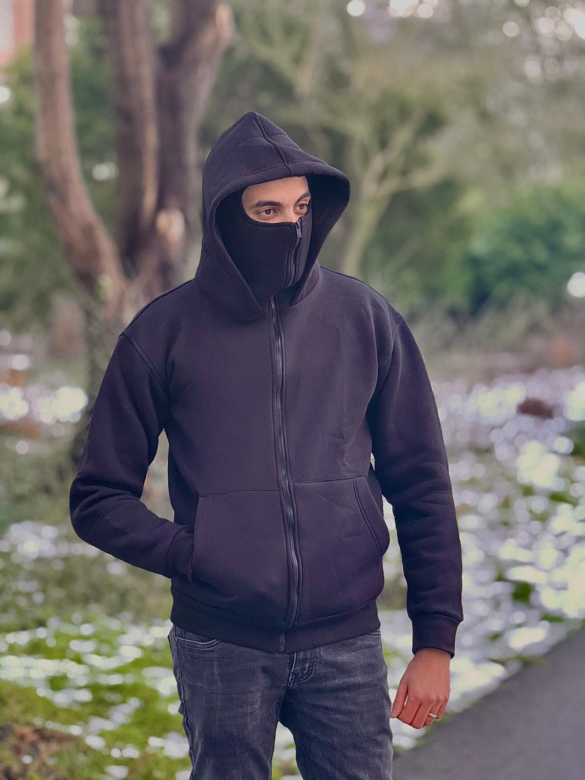 Bibso Hoodie Mask – Warme Hoodie met Ingebouwd Masker