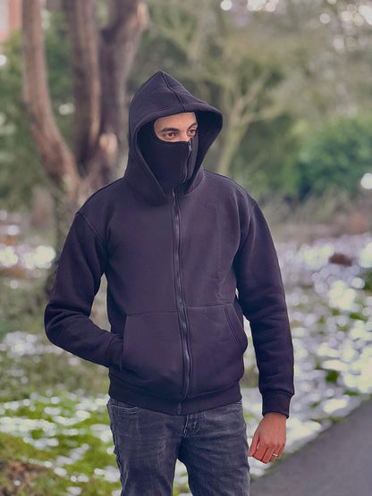 Bibso Hoodie Mask – Warme Hoodie met Ingebouwd Masker